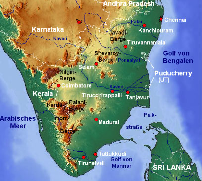 map of tamil speaking original region
