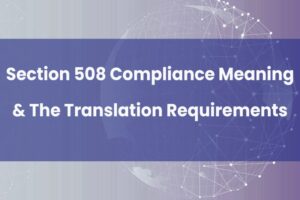 section 508 compliance translation